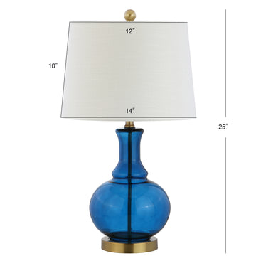 Lavelle 25" Glass LED Table Lamp - JONATHAN Y
